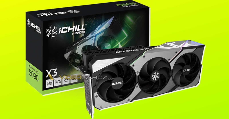 Появилось первое изображение GeForce RTX 5090 — у карты 32 Гбайт видеопамяти и большущий кулер