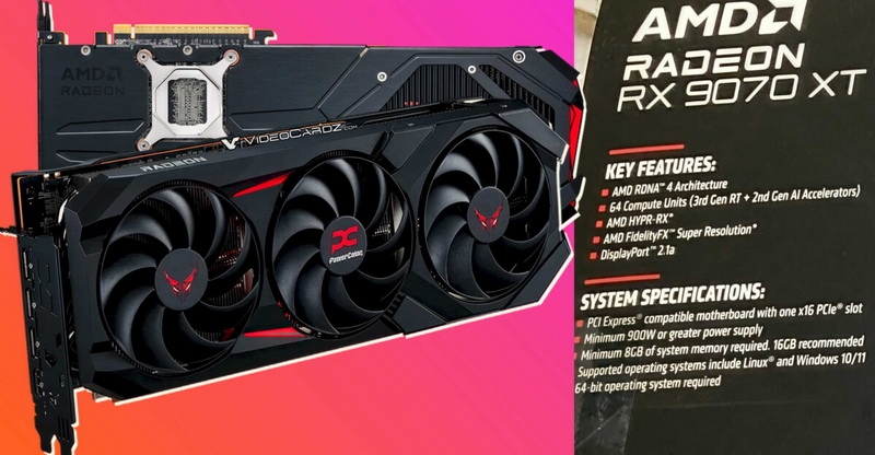 Видеокарты Radeon RX 9070 XT потребуют блока питания мощностью от 900 Вт — как минимум, некоторые