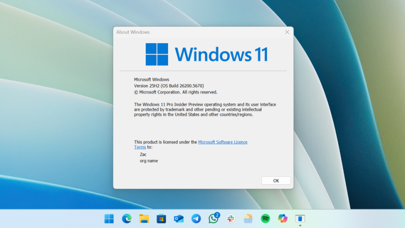 Microsoft подтвердила скорый выход Windows 11 25H2 — установить обновление будет проще, чем 24H2
