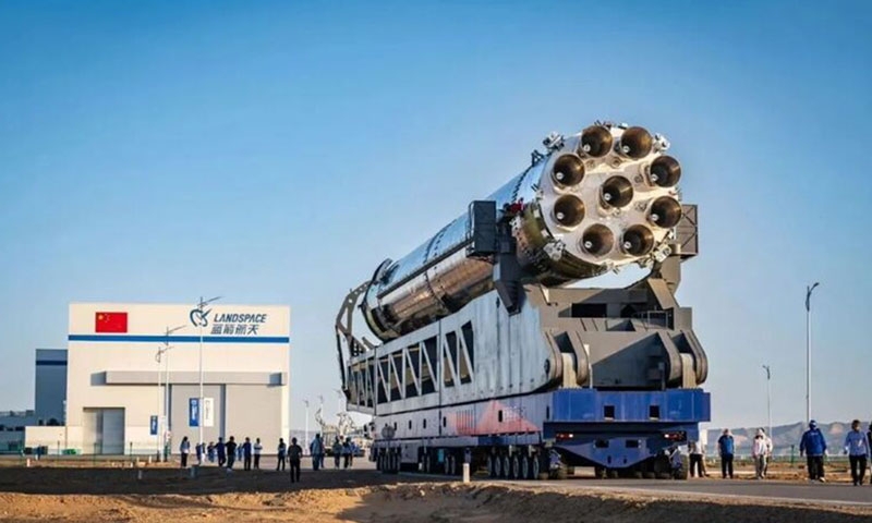 В Китае прошли первые огневые испытания стального аналога SpaceX Falcon 9
