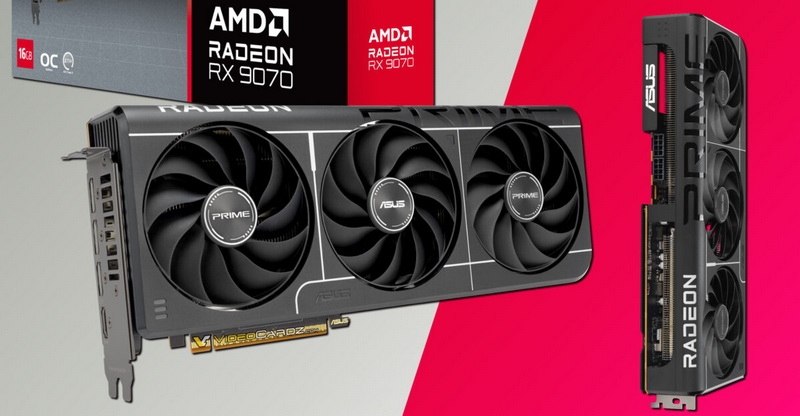 Asus перевыпустила видеокарту Radeon RX 9070 Prime — ей заузили плату и добавили слово Evo в название