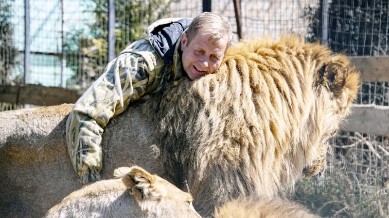 В Крыму директор сафари-парка, переживший нападение льва, вернулся к работе